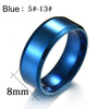 Titanium Black Steel Gold Ring For Men