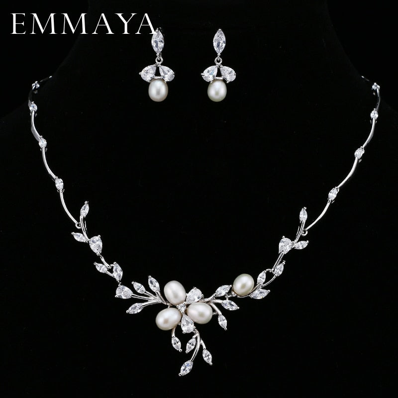 EMMAYA-Luxury-Freshwater-Pearl-Bridal-Jewelry-Sets-Silver-Color-Earring-Necklace-Set-Wedding-Jewelry-Parure-Bijoux