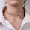EN 2021 Double Layer Chain Gold Choker Necklace Women Korean Style Pearl Pendant Necklace Jewelry Collar Gifts Party