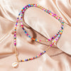 EN Bohemian Trendy Beaded Chain Pearl Necklace Shell Pendant Choker Necklace For Women Summer Party Charm y2k Jewelry