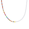 EN Bohemian Trendy Beaded Chain Pearl Necklace Shell Pendant Choker Necklace For Women Summer Party Charm y2k Jewelry
