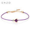 Cannes 0.4 Ct Garnet 18K Yellow Gold Bracelet Amethyst/Citrine All-match Charm Bracelets Woman Jewelry