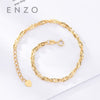 Pure 18K Gold Bracelet For Women Miss Girls Gift Female Fine Jewelry Au750 Genuine Real Solid Chain Upscale Party Trendy