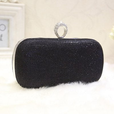 Silver Golden Crystal Evening Clutch Bag Women Luxury Brand Bags Wedding Diamond Handbags Bridal Metal Clutches Bag