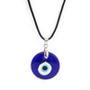 EVIL EYE Glass Blue Turkish Evil Eye Pendant Necklace Leather Long Neck Chain Necklace Jewelry for Women Girls LB1226