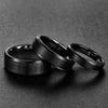 Eamti 4/6/8mm Black Ceramic Ring Men Brushed Comfort Fit Couple Wedding Band Engagement Rings For Men Women Size 4-15 Anel