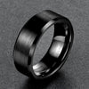 Eamti 4/6/8mm Black Ceramic Ring Men Brushed Comfort Fit Couple Wedding Band Engagement Rings For Men Women Size 4-15 Anel