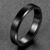 Eamti 4/6/8mm Black Ceramic Ring Men Brushed Comfort Fit Couple Wedding Band Engagement Rings For Men Women Size 4-15 Anel