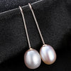 Ear Hook Pearl Earrings Natural Pearl Jewelry Dorp Earring 925 Sterling Silver Jewelry For Women Gift Dropshipping