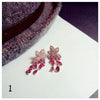 Eardrop Earrings For Women Rose Red Ruby Gemstone S925 Sterling Silver Luxury Hyperbole Temperament Fine Jewelry Wedding Brincos