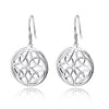 Earrings Woman 925 Sterling Silver Triquetra Trinity Knot Hook Earrings for Women fine Jewelry Drop Shipping Gift GNE10223