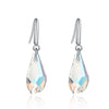 Earrings for Women 925 Sterling Silver Jewelry Champagne Yellow Drop Earrings with Stones Austrian Crystal Earring With Box