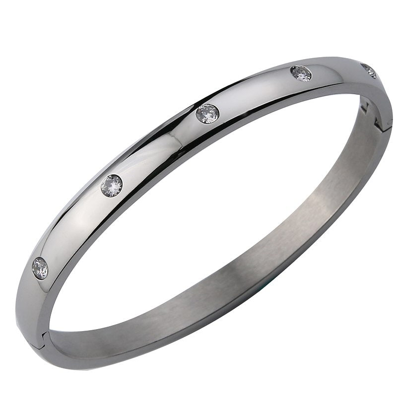 Luxury Brand Love Bracelets & Bangles for Women Stainless Steel Bangle Jewelry Crystal Bracelet Nail Screw Cuff Pulseira