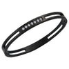 Men's Bangle Stainless Steel Cuff Bracelets&Bangles Gold Color Brand CZ Crystal Buckle Charm Bracelet For Women Jewelry