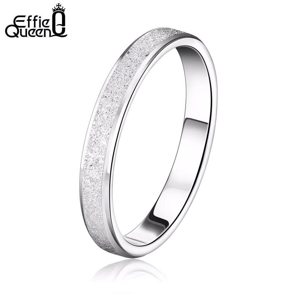 Real Pure 925 Sterling Silver Rings For Women And Men Simple Ring Smooth High Polishing Wedding Band Ring For Lovers Couples