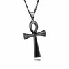 Egypt Ankh Cross Pendant Necklace For Women Men Key of Life Stainless Steel Egyptian Chain Necklace Hip Hop Jewelry