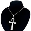 Egypt Ankh Cross Pendant Necklace For Women Men Key of Life Stainless Steel Egyptian Chain Necklace Hip Hop Jewelry