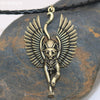 Egypt Cat Angel Wings Bastet Ethnic Cat Jewelry Male Necklace WICCA Pagan Talisman Egyptian Sphinx Jwelry For Women Men Amulet