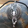 Egypt Cat Angel Wings Bastet Ethnic Cat Jewelry Male Necklace WICCA Pagan Talisman Egyptian Sphinx Jwelry For Women Men Amulet
