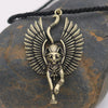 Egypt Cat Angel Wings Bastet Ethnic Cat Jewelry Male Necklace WICCA Pagan Talisman Egyptian Sphinx Jwelry For Women Men Amulet