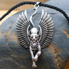 Egypt Cat Angel Wings Bastet Ethnic Cat Jewelry Male Necklace WICCA Pagan Talisman Egyptian Sphinx Jwelry For Women Men Amulet