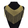 Egypt Indian Gold Alloy Choker Necklaces for Women Bohemian Big Long Tassel Tribal African Collar Necklace Party Jewelry Gift