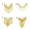 Egypt Indian Gold Alloy Choker Necklaces for Women Bohemian Big Long Tassel Tribal African Collar Necklace Party Jewelry Gift