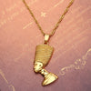 Egyptian Queen Nefertiti Pendant Necklace Stainless Steel Gold Silver Color Women Men African Egyptian Hiphop Jewellery Gift