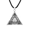 Egyptian Spiral Valknut Slavic Necklace For Women Men Pendant Scandinavian Ravens Freemasonry Amulet Runes Necklaces