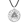Egyptian Spiral Valknut Slavic Necklace For Women Men Pendant Scandinavian Ravens Freemasonry Amulet Runes Necklaces