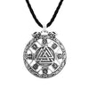 Egyptian Spiral Valknut Slavic Necklace For Women Men Pendant Scandinavian Ravens Freemasonry Amulet Runes Necklaces