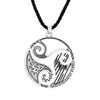 Egyptian Spiral Valknut Slavic Necklace For Women Men Pendant Scandinavian Ravens Freemasonry Amulet Runes Necklaces