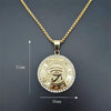 Egyptian The Eye of Horus Pendant Necklace For Women/Men Gold Color Stainless Steel Evil Eyes Necklace Egypt Round Jewelry