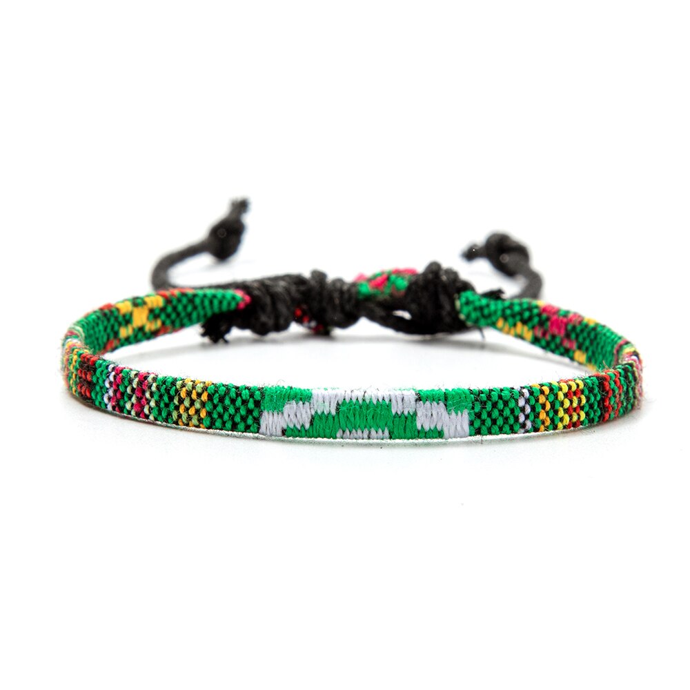Eif Dock Handmade Bohemian Friendship Bracelet Ethnic Colorful Rope Chain Adjustable Bracelet For Women Beach Party Gift