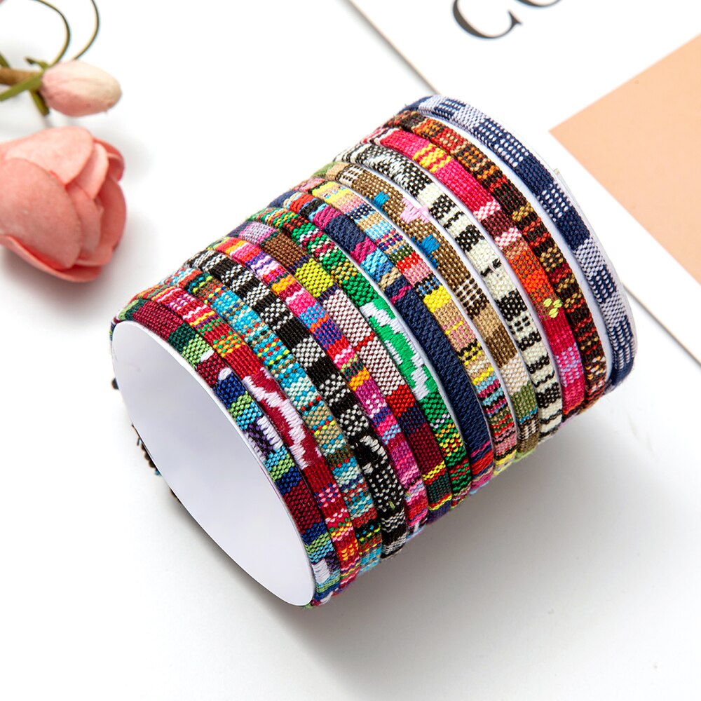 Eif Dock Handmade Bohemian Friendship Bracelet Ethnic Colorful Rope Chain Adjustable Bracelet For Women Beach Party Gift