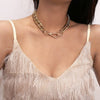 Electroplated gold color Chain Short Necklace Accessories Simple Classic Goth Punk Collares Moda Harajuku Daily Jewelry