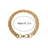 Electroplated gold color Chain Short Necklace Accessories Simple Classic Goth Punk Collares Moda Harajuku Daily Jewelry
