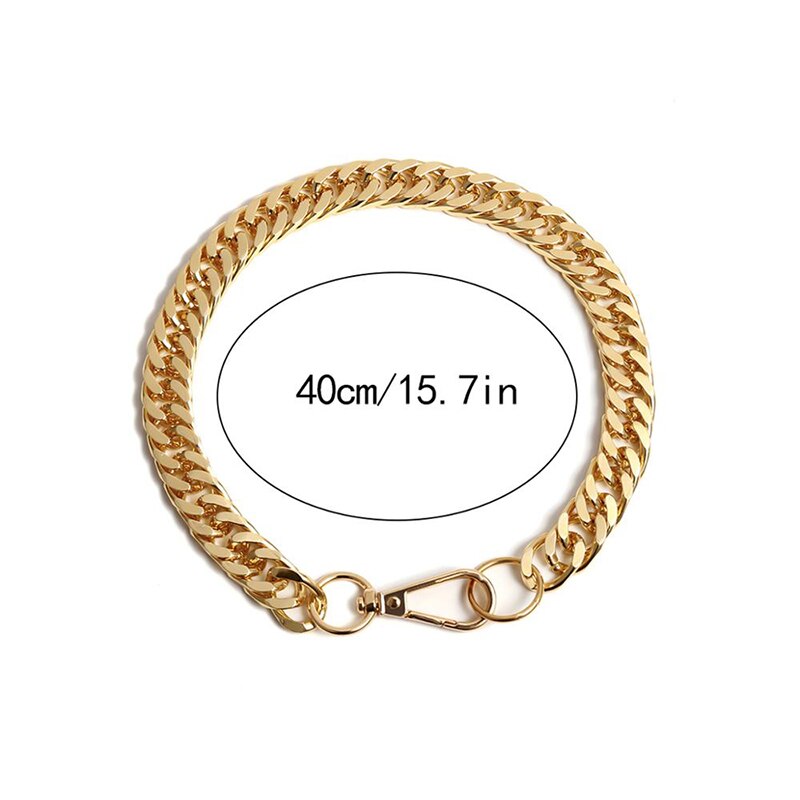 Electroplated gold color Chain Short Necklace Accessories Simple Classic Goth Punk Collares Moda Harajuku Daily Jewelry