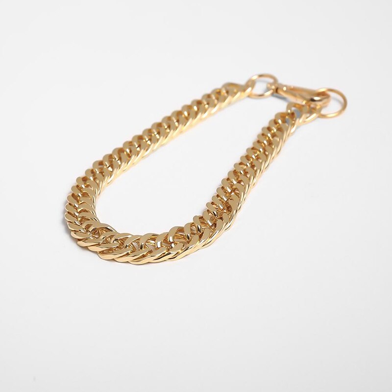 Electroplated gold color Chain Short Necklace Accessories Simple Classic Goth Punk Collares Moda Harajuku Daily Jewelry