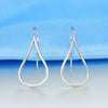 Elegant 925 Sterling Silver Lady Marquis Silver Earrings ear Fashion Jewelry Drop Earrings For Women Sister Gift