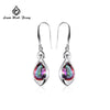 Elegant AAA Cubic Zirconia Drop Earrings For Wedding Silver Color Bridesmaids Earring Brides Fashion Women Jewelry