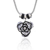 Elegant Big Crystal Flower Pendant Necklace for Women Bohemian Silver Color Short Necklace Accessories Jewelry 2022 Gift