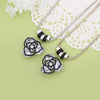 Elegant Big Crystal Flower Pendant Necklace for Women Bohemian Silver Color Short Necklace Accessories Jewelry 2022 Gift