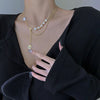 Elegant Big White Imitation Pearl Choker Necklace Clavicle Chain Necklace For Women Wedding Jewelry Collar