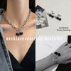 Elegant Black Cute Cherry Pendant Necklace Set Short Choker Silver Plated Chain Fruit Pendant Dainty Women Neck Jewelry