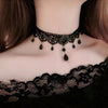 Elegant Clavicle Necklaces Multilayer Black Choker Necklace Crystal Hollow out Gothic Vintage Collar Necklace For Women Jewelry