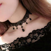 Elegant Clavicle Necklaces Multilayer Black Choker Necklace Crystal Hollow out Gothic Vintage Collar Necklace For Women Jewelry