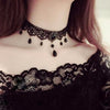 Elegant Clavicle Necklaces Multilayer Black Choker Necklace Crystal Hollow out Gothic Vintage Collar Necklace For Women Jewelry
