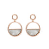 Elegant Colorful Shell Stud Earrings For Women Round Circle Gold Silvery Geometric Earring For Girl Wedding Party Gifts 2022 New