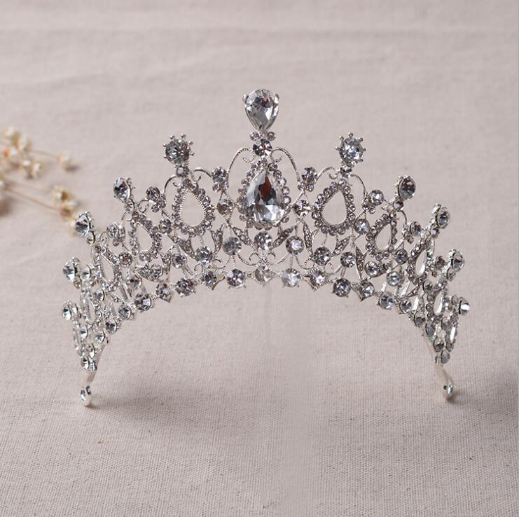 Elegant Crystal Bride Hair Accessories Wedding Tiaras and Crown for sale Rhinestone Pageant Crowns Head Jewelry Hair Ornament